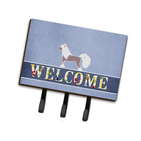 Carolines Treasures Chinese Crested Welcome Leash or Key Holder BB5547TH68